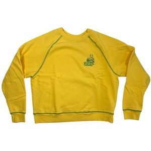 Made Some Souvenirs Cotton Crewneck Sweatshirt – Yellow La Sagrada Familia NWOT